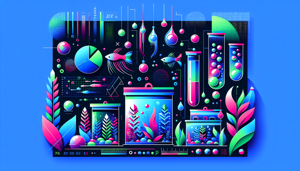 Modern flat design aquascaping illustration for undefined