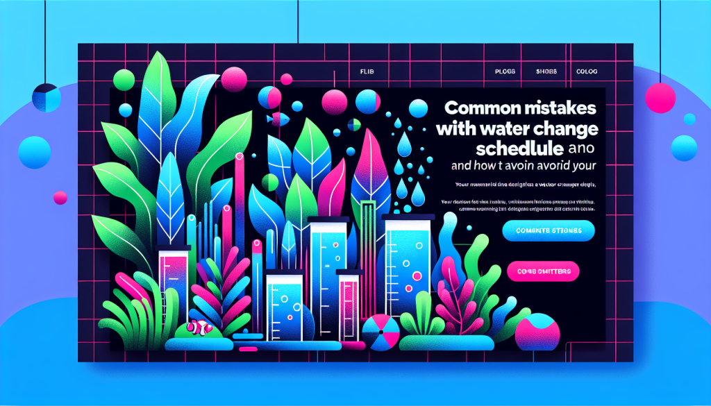 Modern flat design aquascaping illustration for undefined