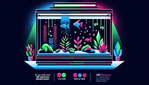 Modern flat design aquascaping illustration for undefined