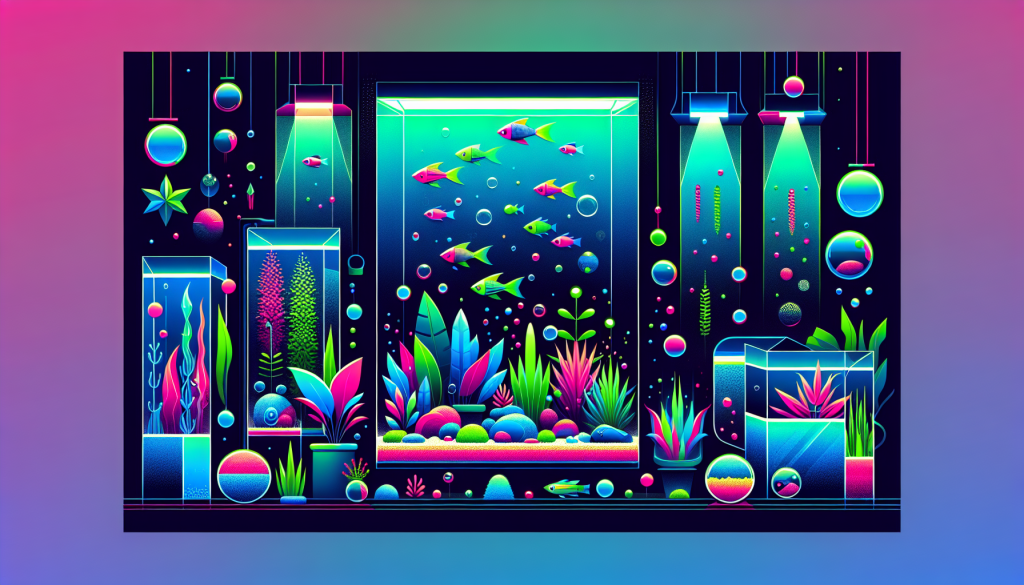 Modern flat design aquascaping illustration for undefined