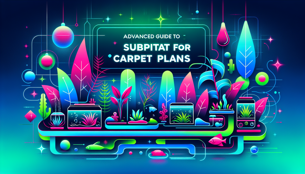Modern flat design aquascaping illustration for undefined