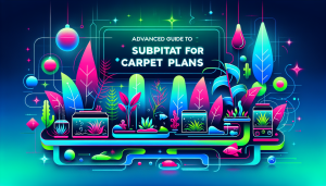 Modern flat design aquascaping illustration for undefined