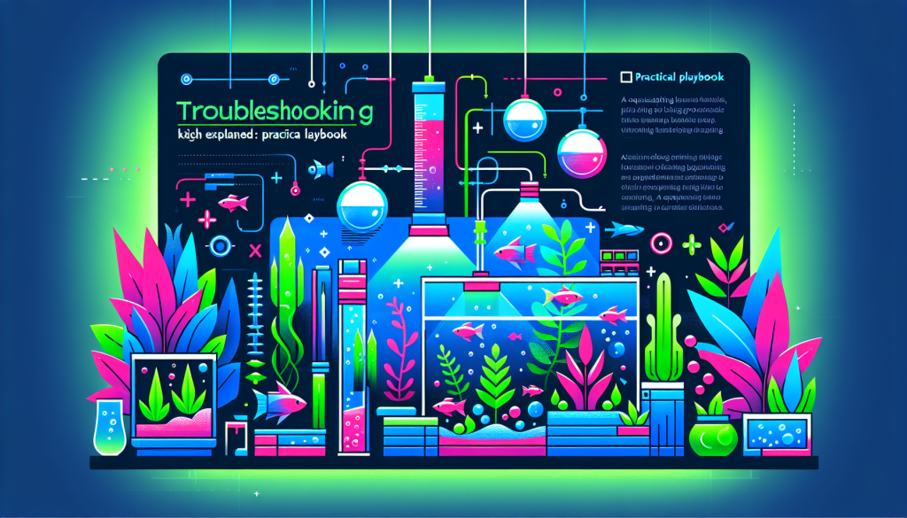 Modern flat design aquascaping illustration for undefined