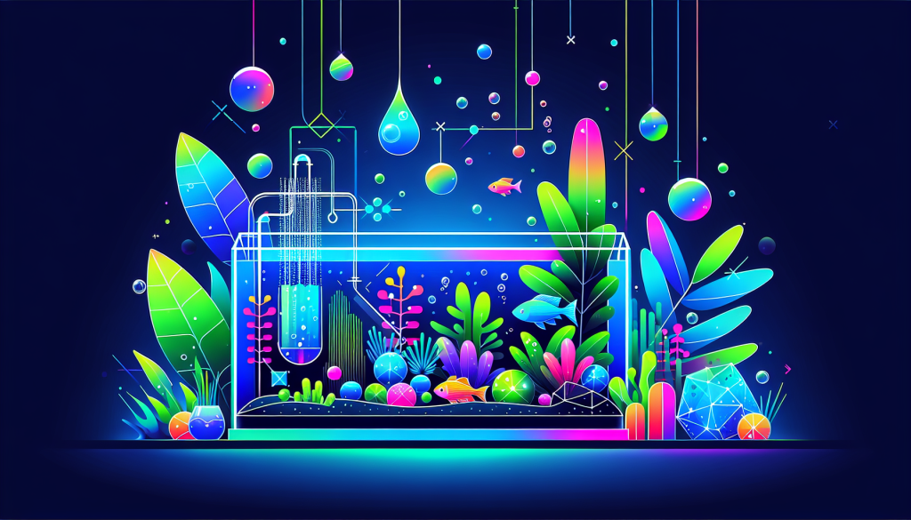 Modern flat design aquascaping illustration for undefined