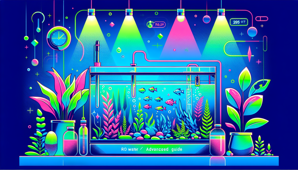 Modern flat design aquascaping illustration for undefined