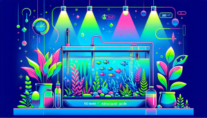 Modern flat design aquascaping illustration for undefined