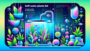 Modern flat design aquascaping illustration for undefined