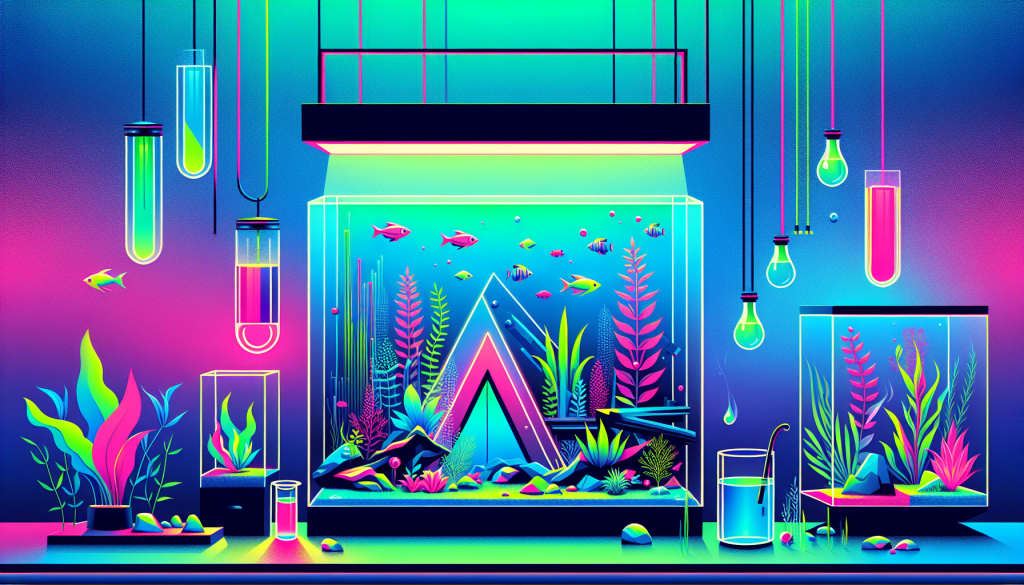 Modern flat design aquascaping illustration for undefined