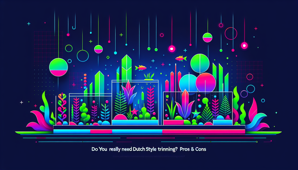 Modern flat design aquascaping illustration for undefined