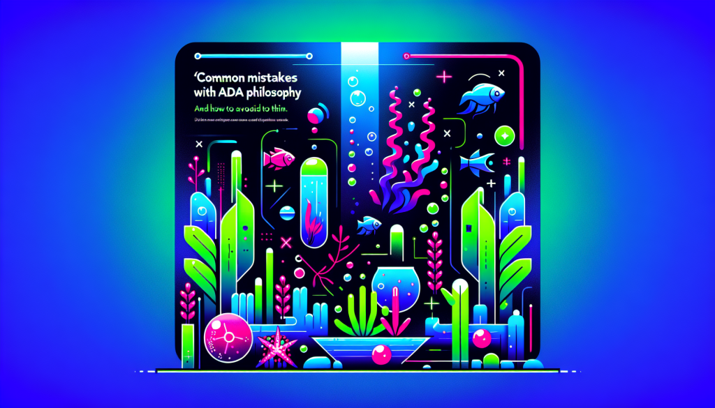 Modern flat design aquascaping illustration for undefined