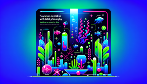 Modern flat design aquascaping illustration for undefined