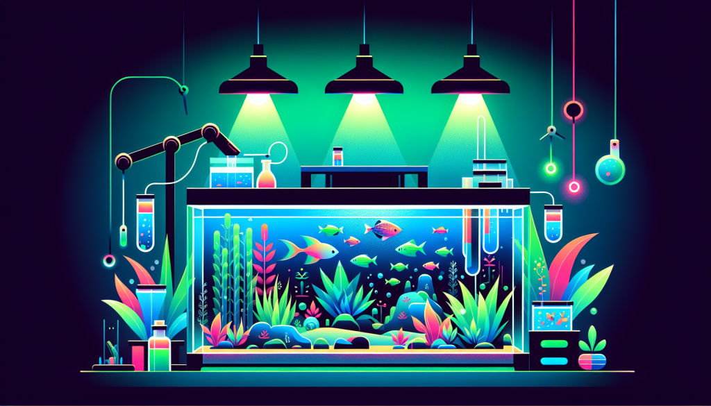 Modern flat design aquascaping illustration for undefined
