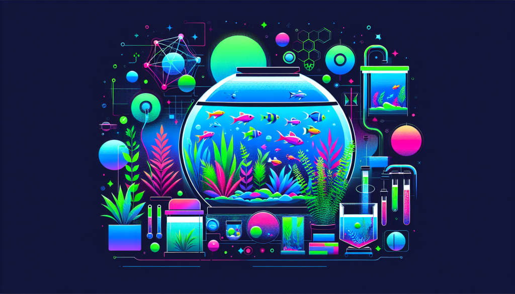 Modern flat design aquascaping illustration for undefined