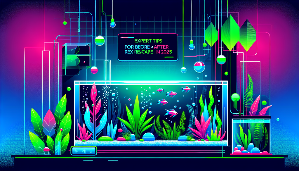 Modern flat design aquascaping illustration for undefined