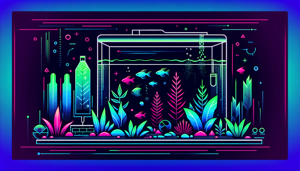 Modern flat design aquascaping illustration for undefined
