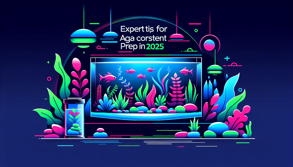 Modern flat design aquascaping illustration for undefined