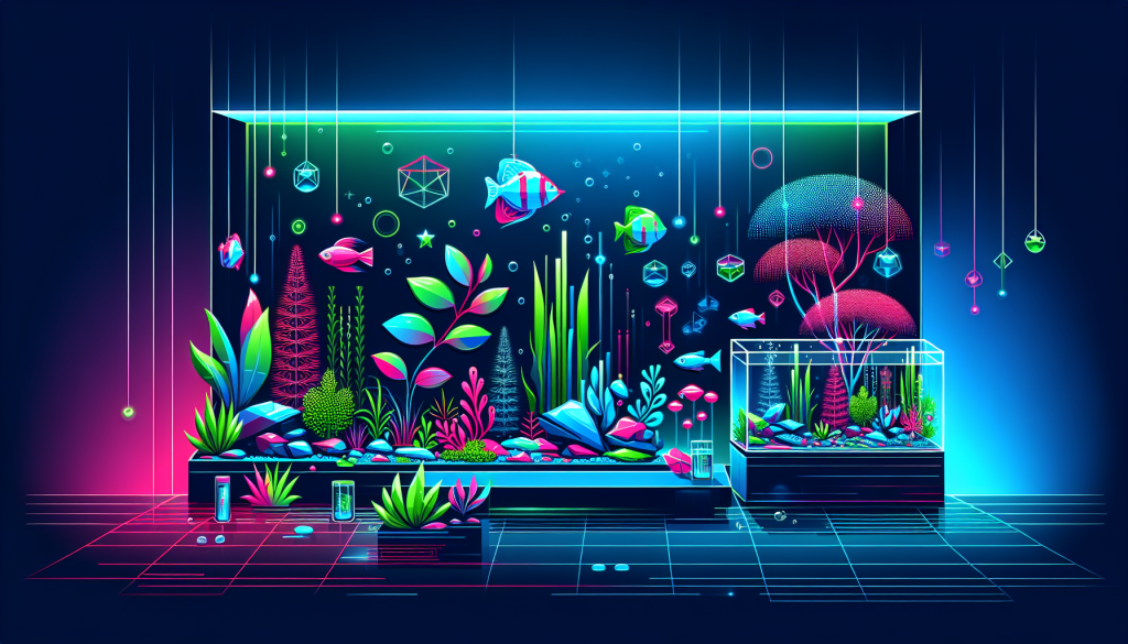 Modern flat design aquascaping illustration for undefined