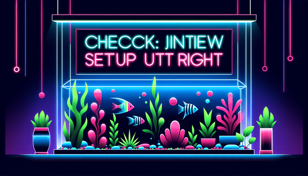 Modern flat design aquascaping illustration for undefined