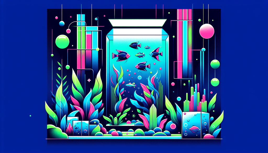 Modern flat design aquascaping illustration for undefined