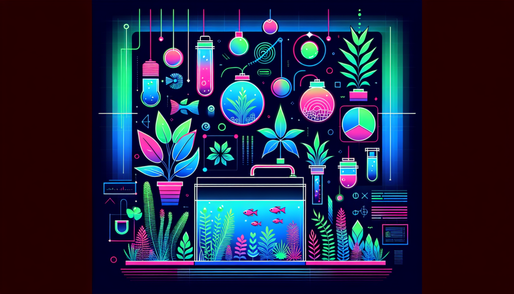 Modern flat design aquascaping illustration for undefined