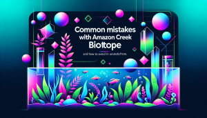 Modern flat design aquascaping illustration for undefined