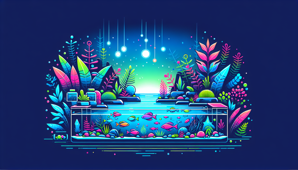Modern flat design aquascaping illustration for undefined