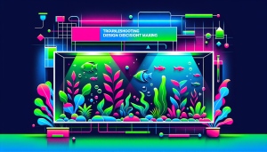 Modern flat design aquascaping illustration for undefined