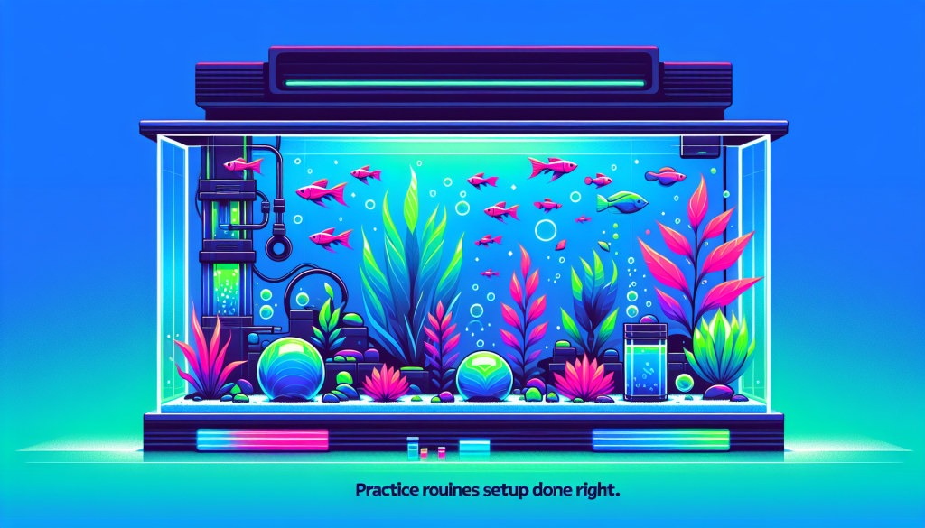 Modern flat design aquascaping illustration for undefined