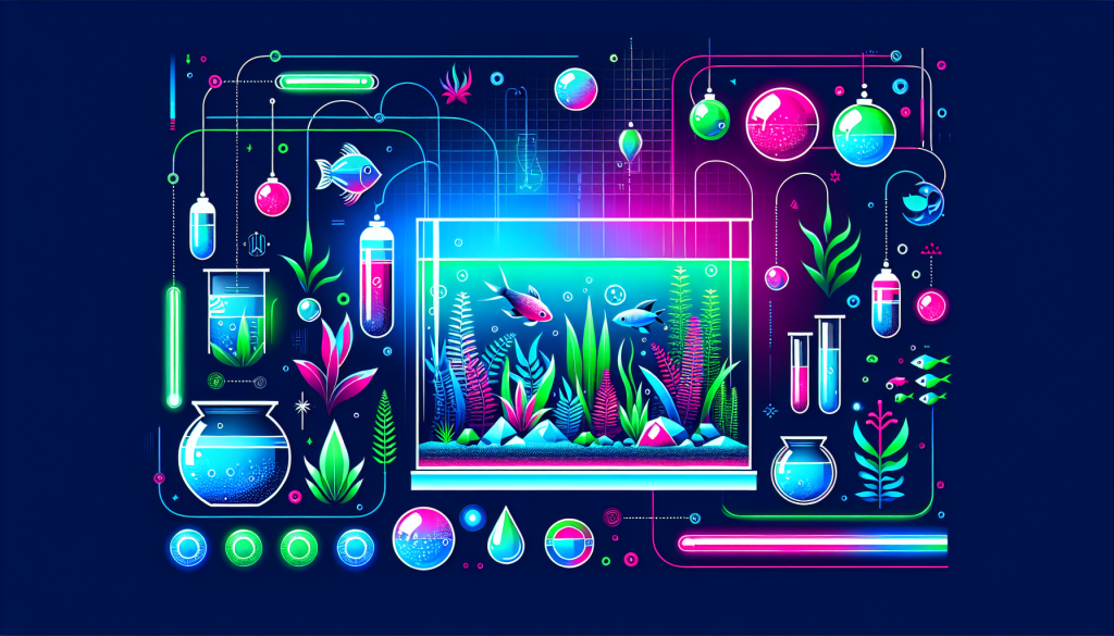 Modern flat design aquascaping illustration for undefined