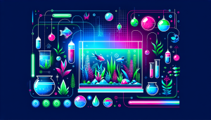 Modern flat design aquascaping illustration for undefined