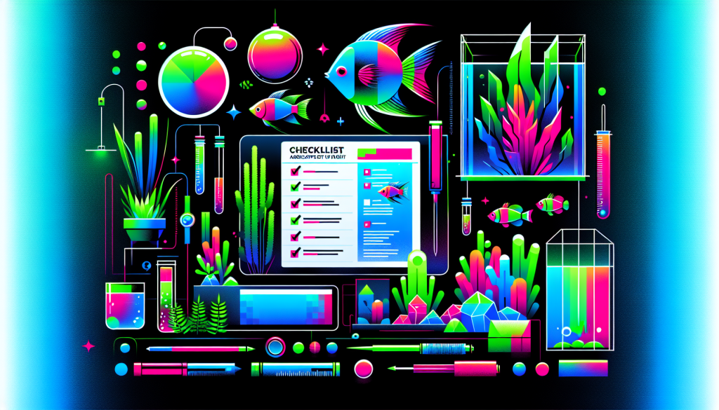 Modern flat design aquascaping illustration for undefined