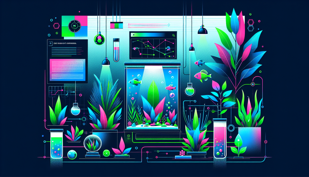 Modern flat design aquascaping illustration for undefined