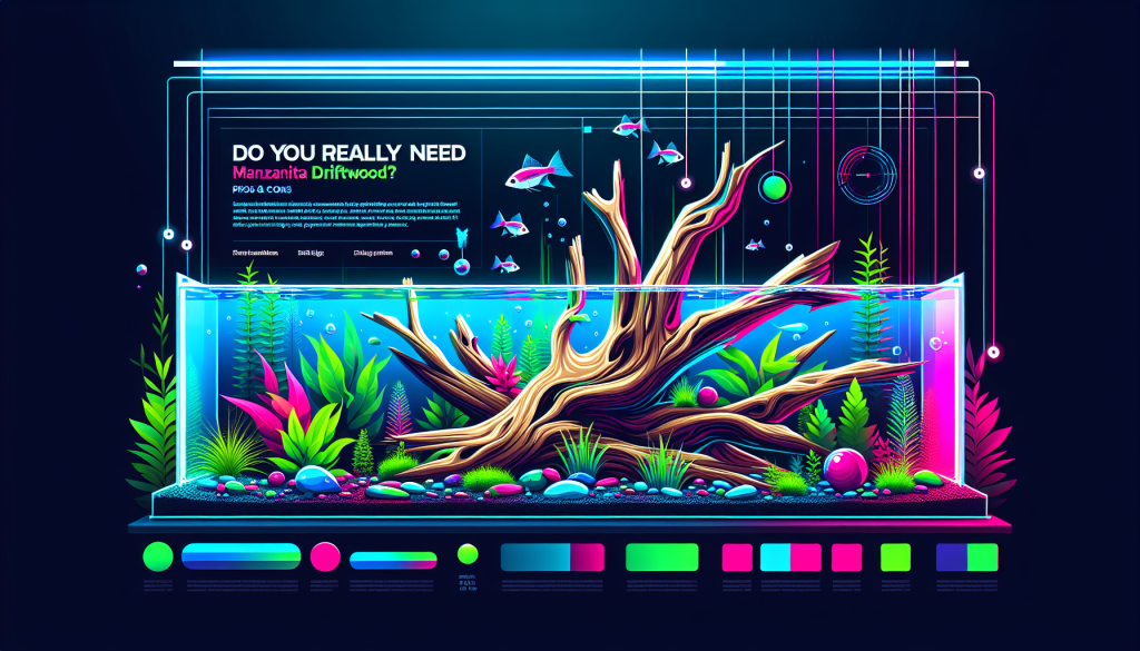 Modern flat design aquascaping illustration for undefined