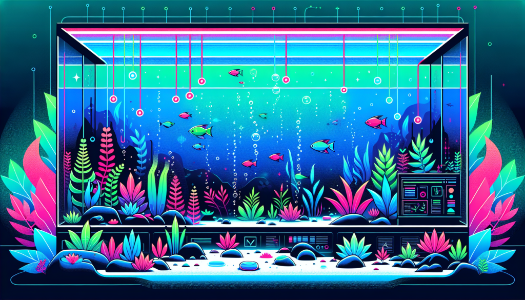 Modern flat design aquascaping illustration for undefined