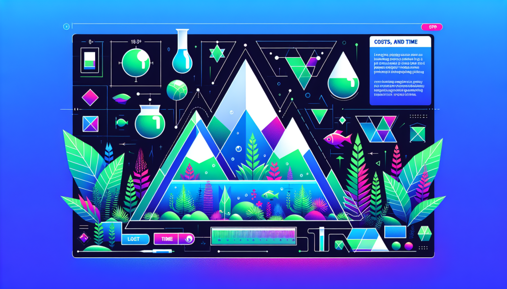 Modern flat design aquascaping illustration for undefined