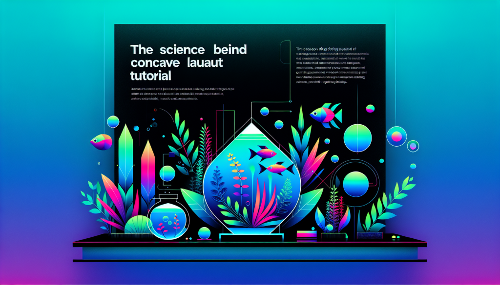 Modern flat design aquascaping illustration for undefined
