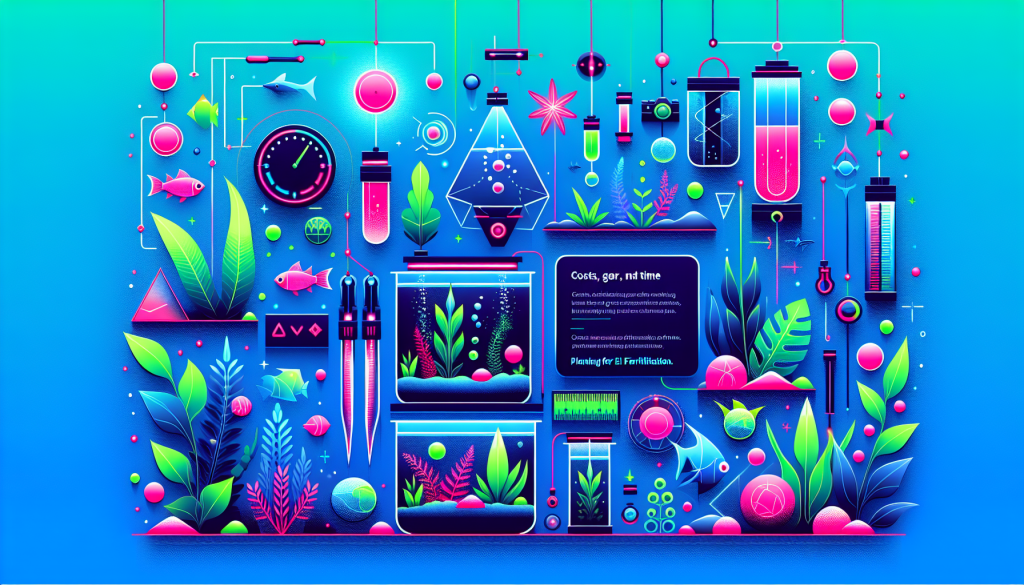 Modern flat design aquascaping illustration for undefined