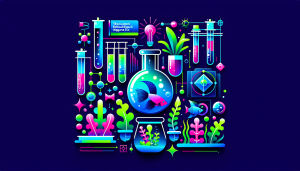 Modern flat design aquascaping illustration for undefined