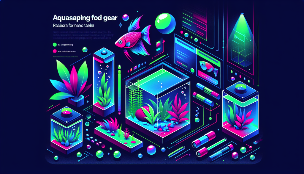 Modern flat design aquascaping illustration for undefined