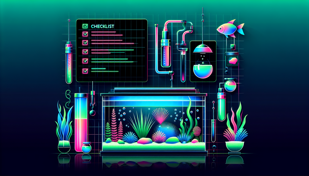 Modern flat design aquascaping illustration for undefined
