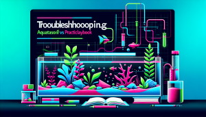 Modern flat design aquascaping illustration for undefined
