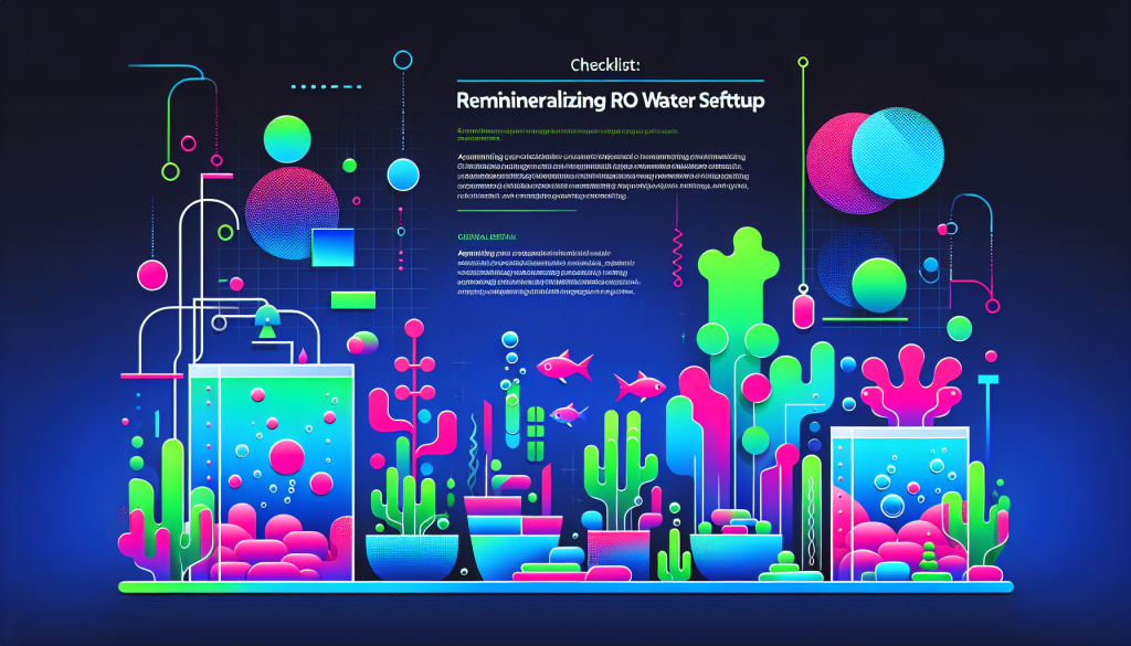Modern flat design aquascaping illustration for undefined