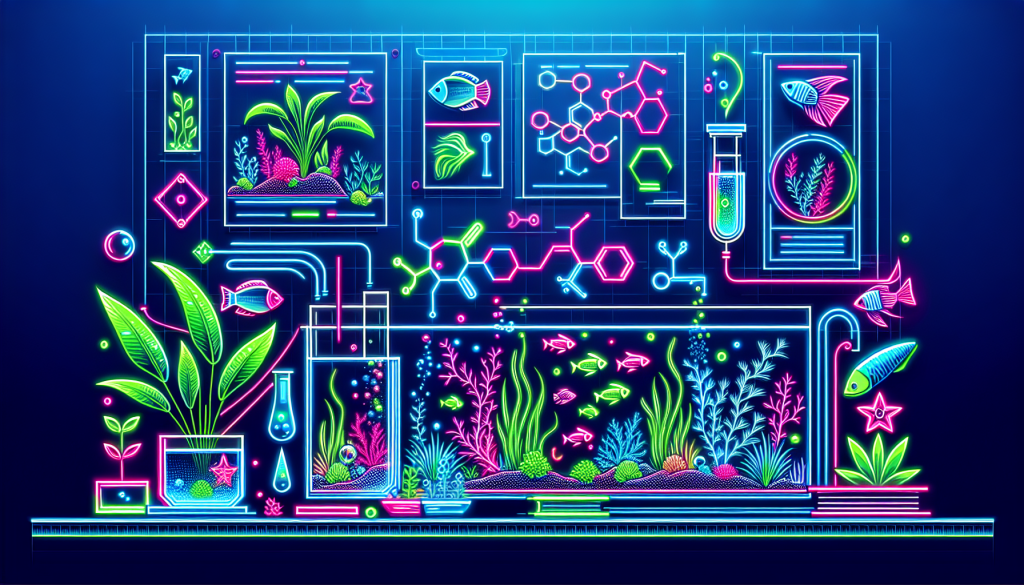 Modern flat design aquascaping illustration for undefined
