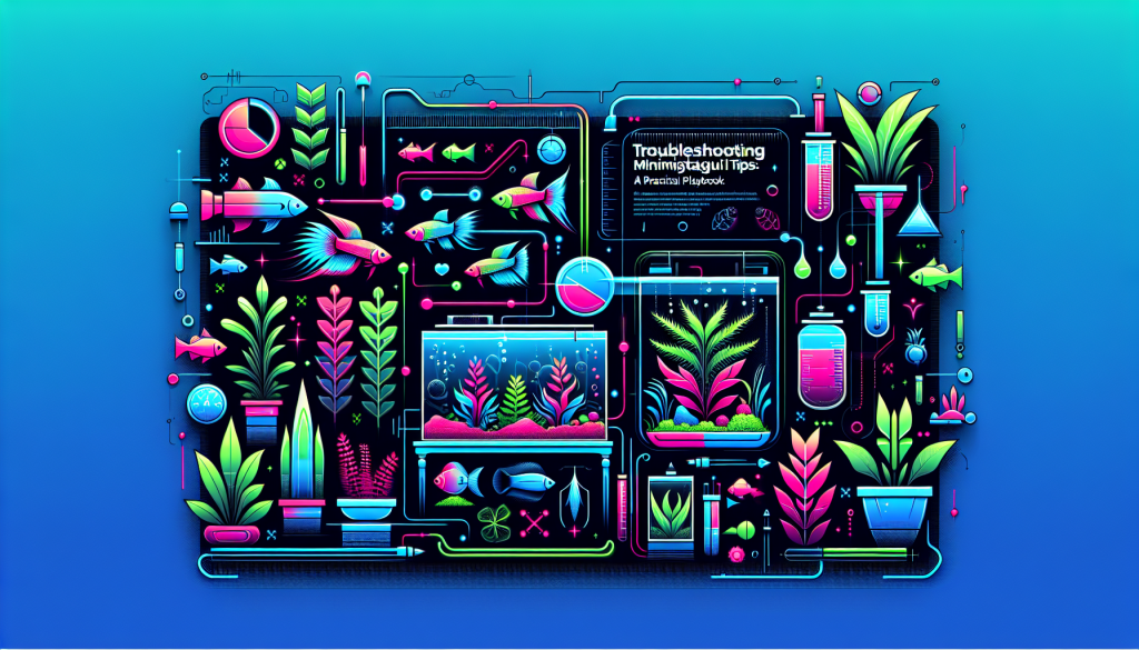 Modern flat design aquascaping illustration for undefined