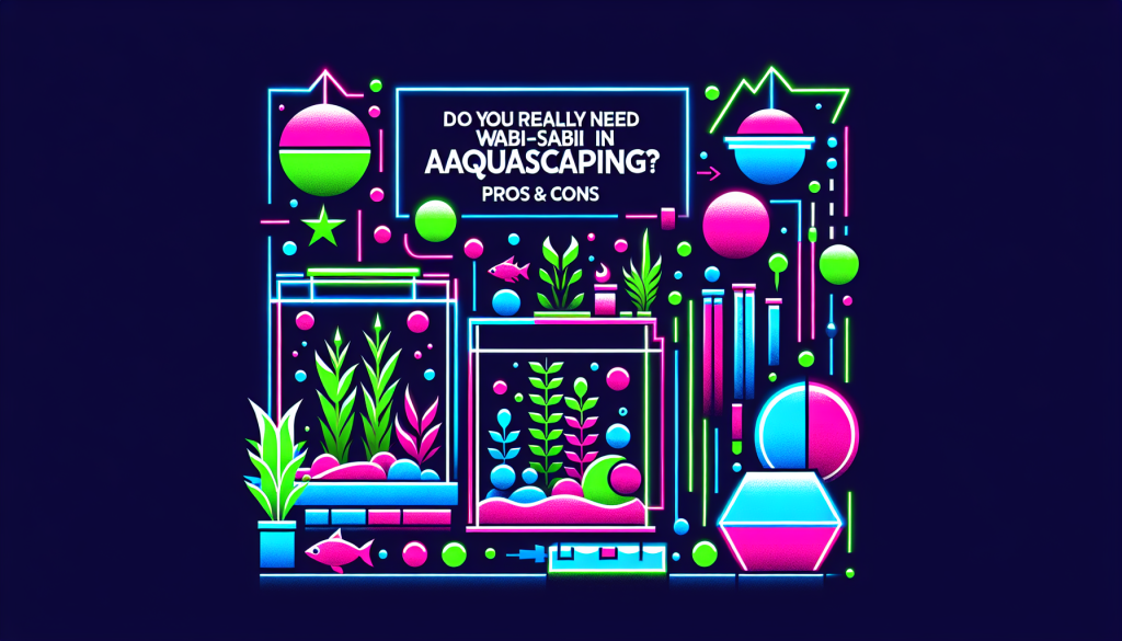 Modern flat design aquascaping illustration for undefined
