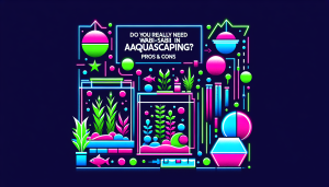 Modern flat design aquascaping illustration for undefined