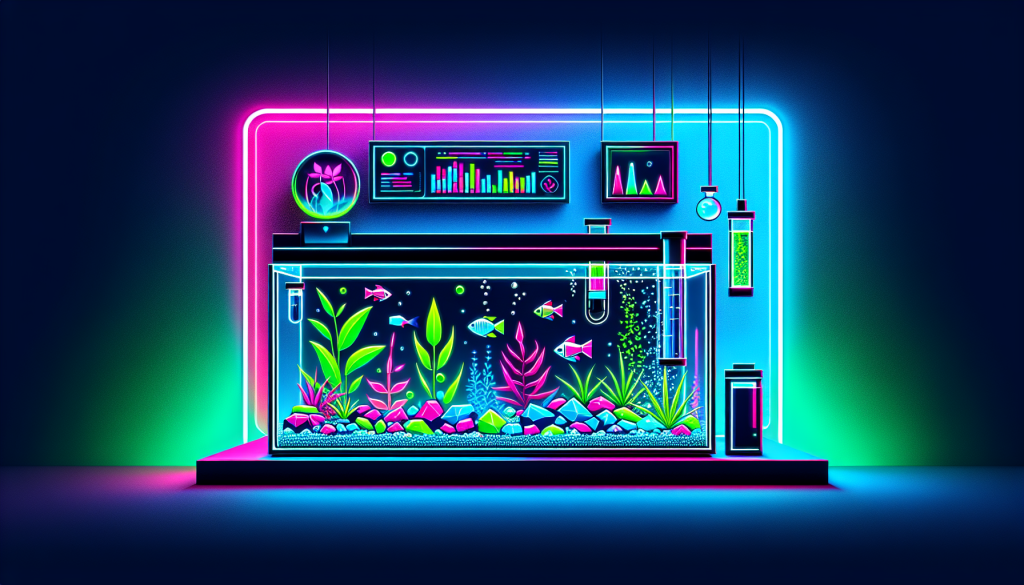 Modern flat design aquascaping illustration for undefined