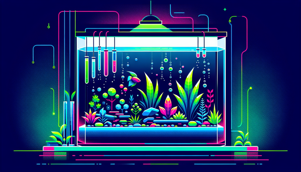 Modern flat design aquascaping illustration for undefined