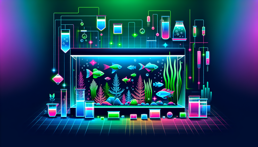 Modern flat design aquascaping illustration for undefined