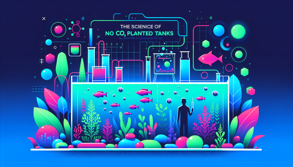 Modern flat design aquascaping illustration for undefined